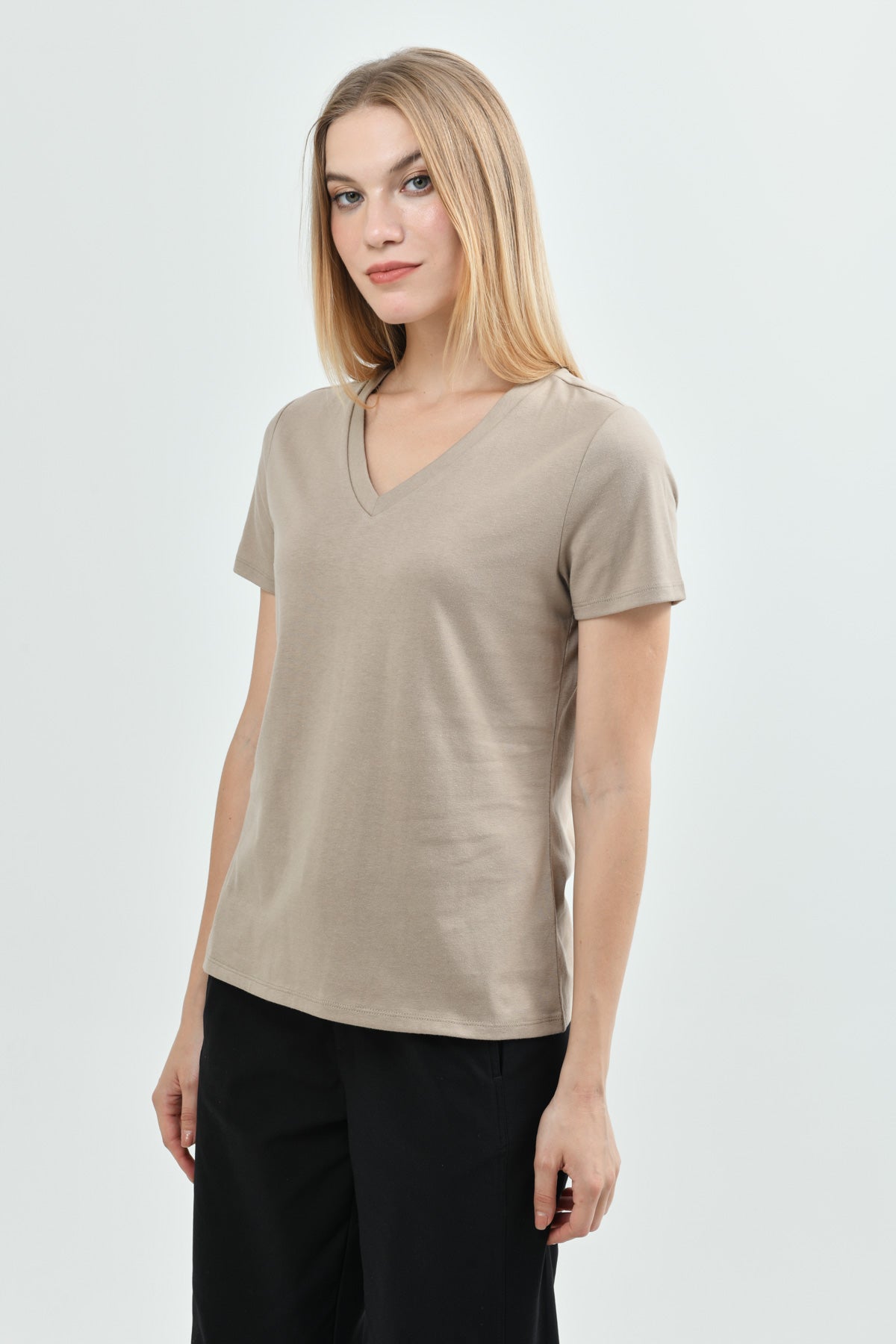 Polera Regular Mujer Beige