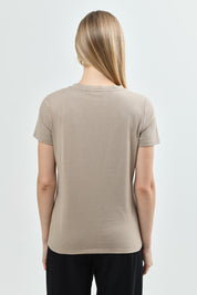 Polera Regular Mujer Beige