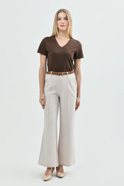 Polera Regular Mujer Café Oscuro