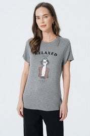 Polera Slim Mujer Gris