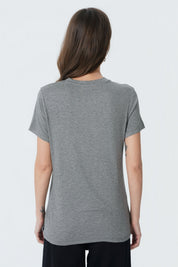 Polera Slim Mujer Gris