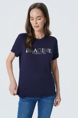 Polera Slim Mujer Azul Oscuro