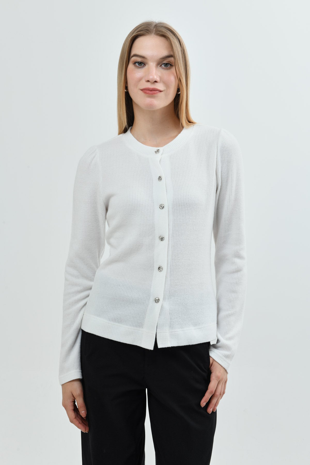 Sweater Mujer Regular Crudo