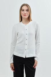 Sweater Mujer Regular Crudo