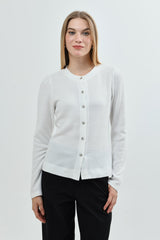 Sweater Mujer Regular Crudo