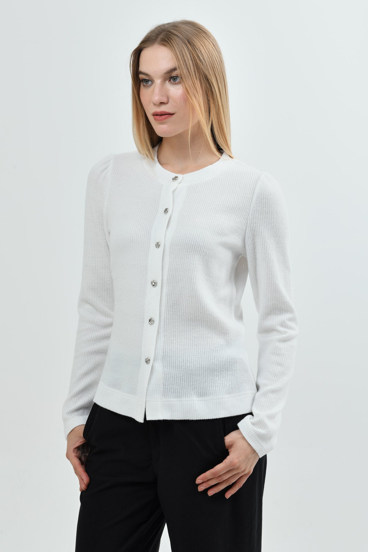 Sweater Mujer Regular Crudo
