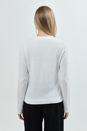 Sweater Mujer Regular Crudo