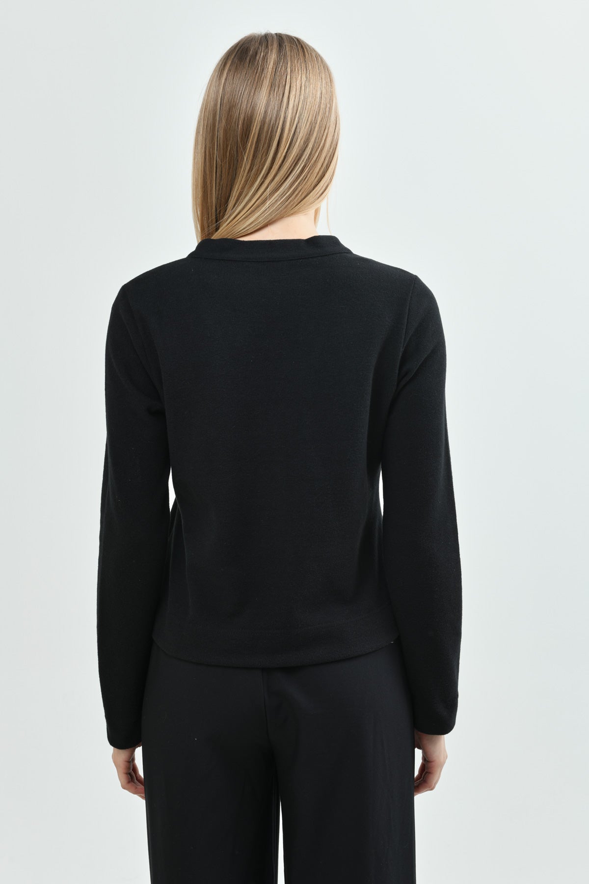 Sweater Regular Mujer Negro