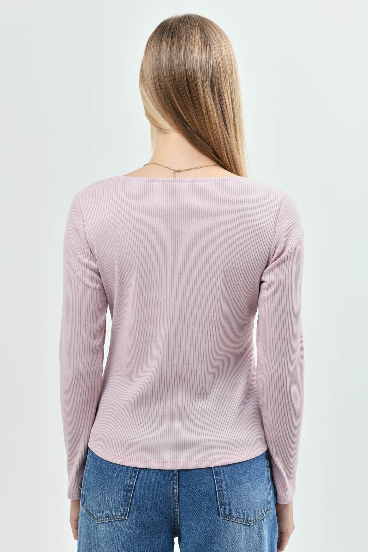 Polera Mujer Slim Fit Rosado
