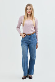 Polera Mujer Slim Fit Rosado