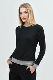 Polera Mujer Regular Negro