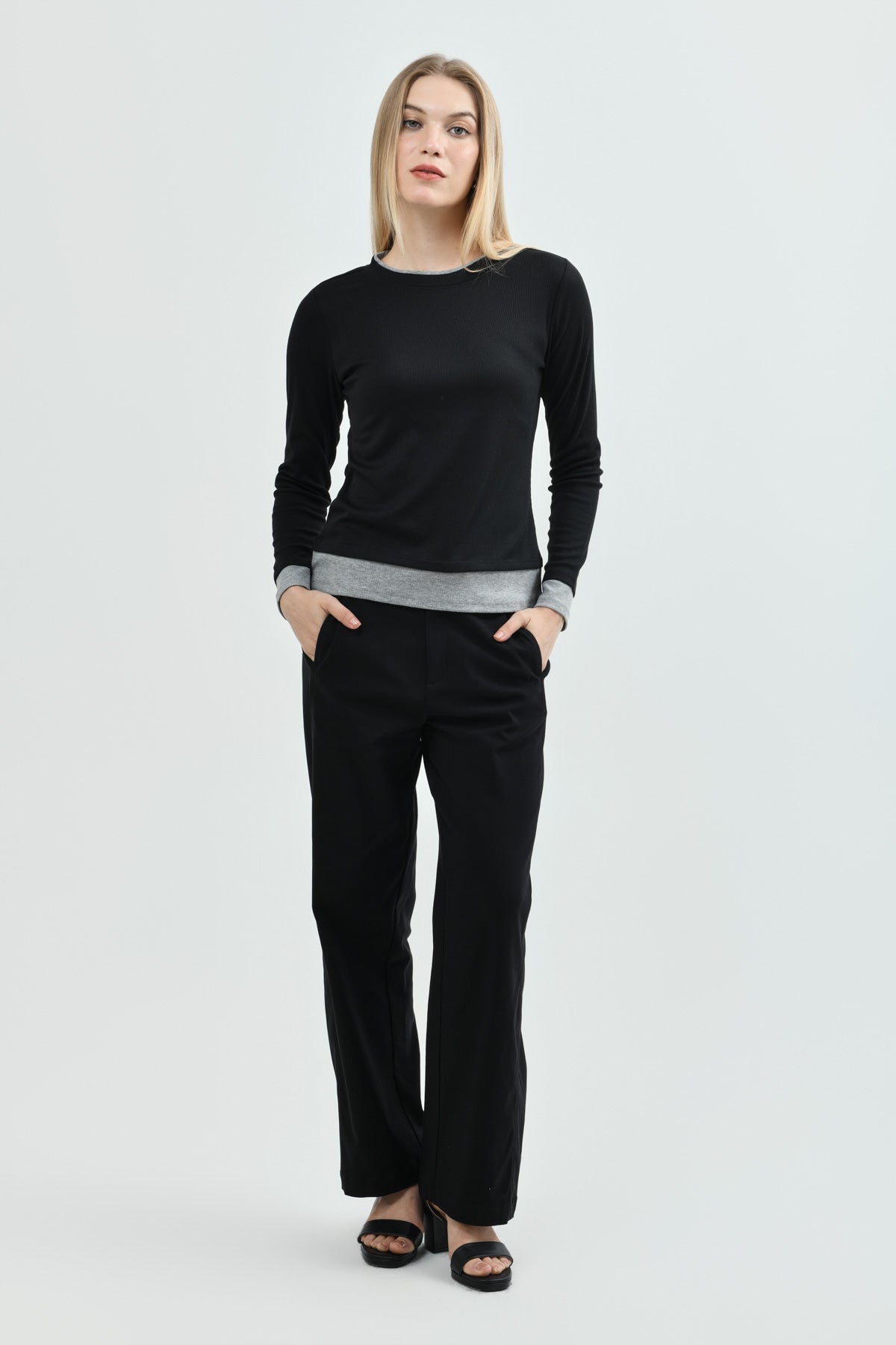 Polera Mujer Regular Negro