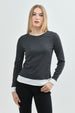 Polera Mujer Regular Gris Melange
