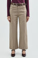 Pantalón Mujer Recto Beige