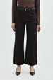 Pantalón Mujer Recto Chocolate