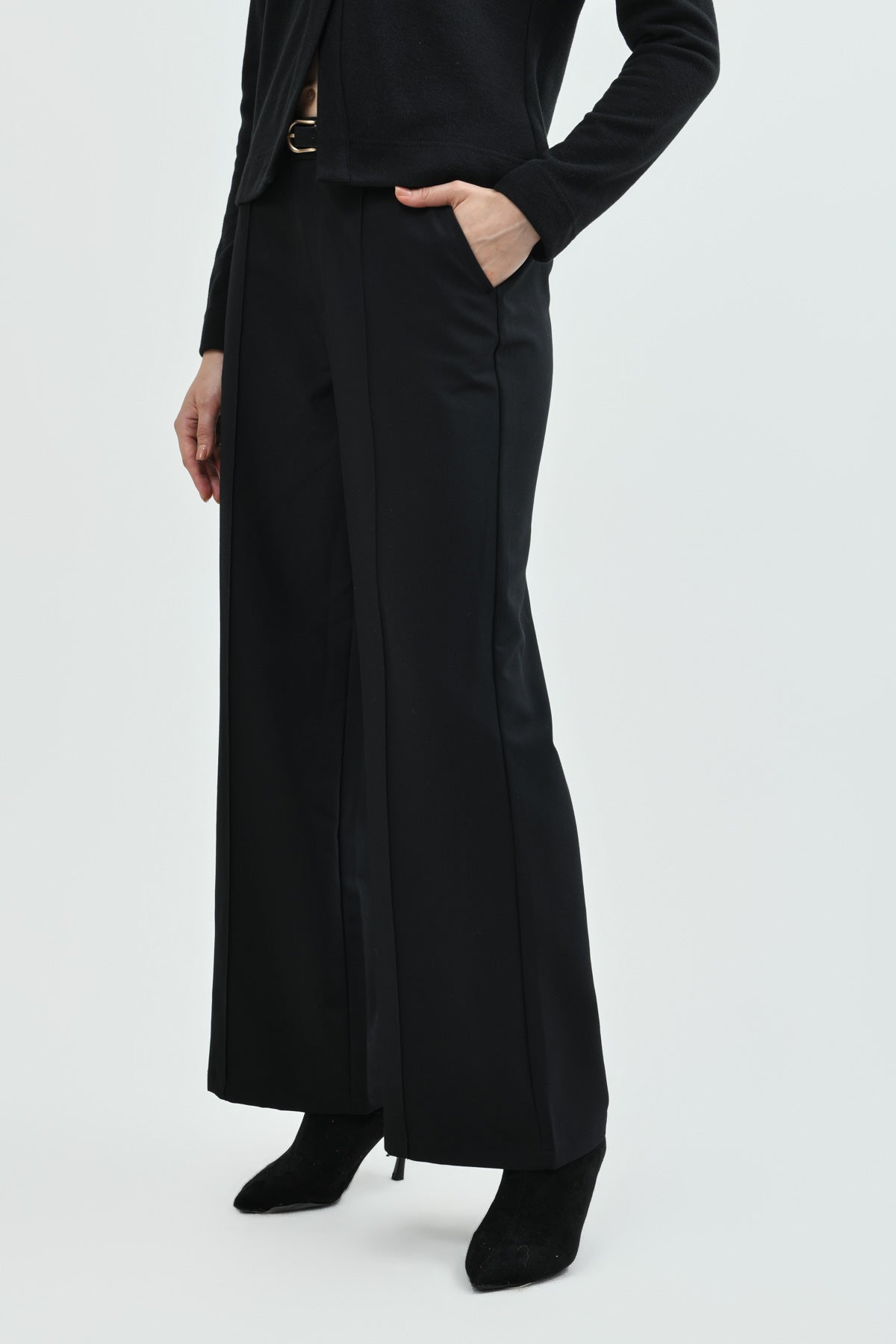 Pantalón Mujer Wide Leg Negro