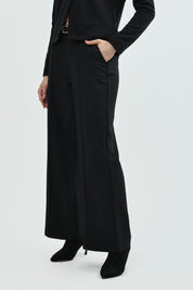 Pantalón Mujer Wide Leg Negro