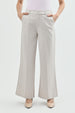 Pantalón Mujer Wide Leg Beige