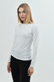 Polera Slim Mujer Crudo