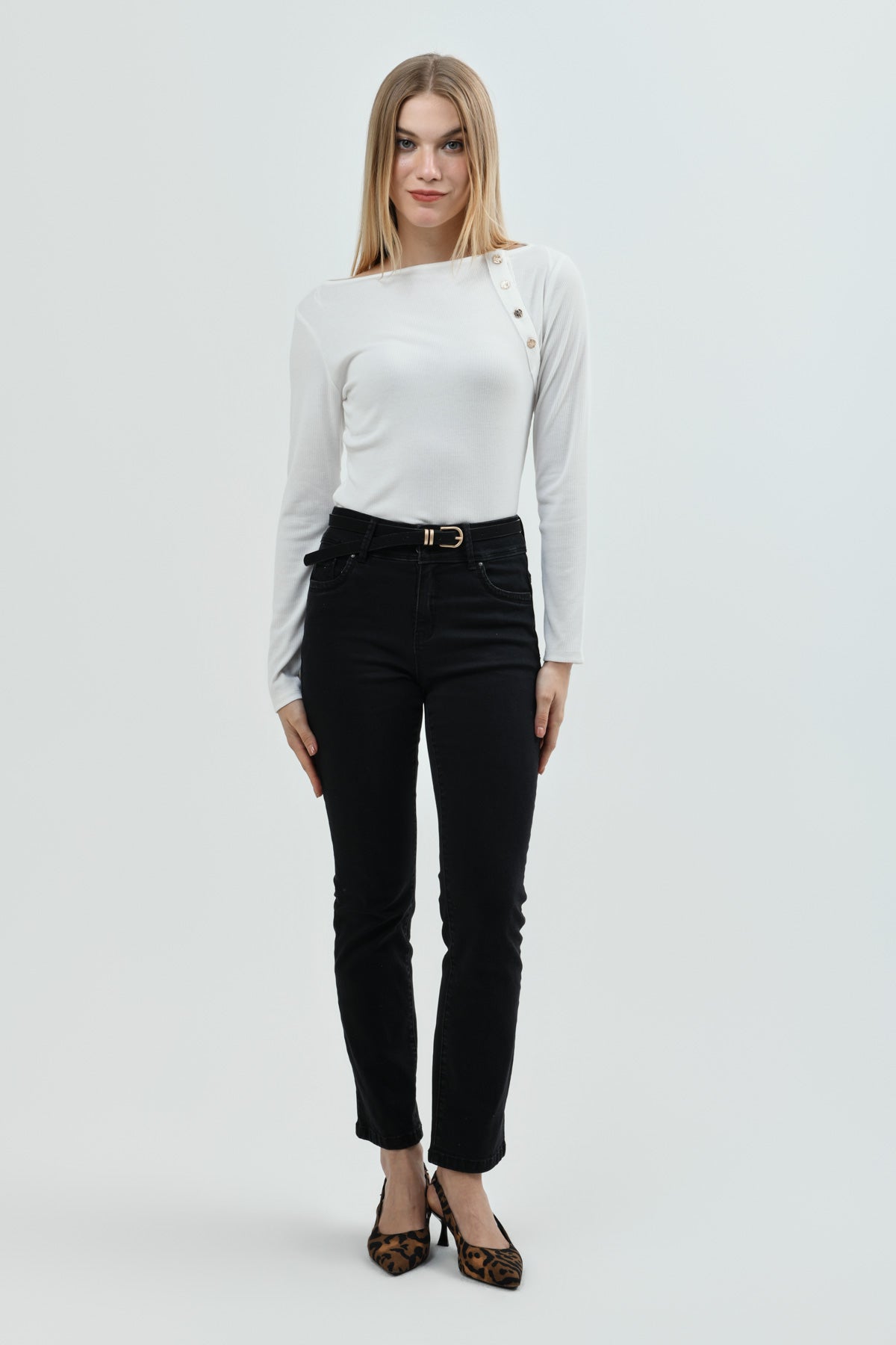 Polera Slim Mujer Crudo