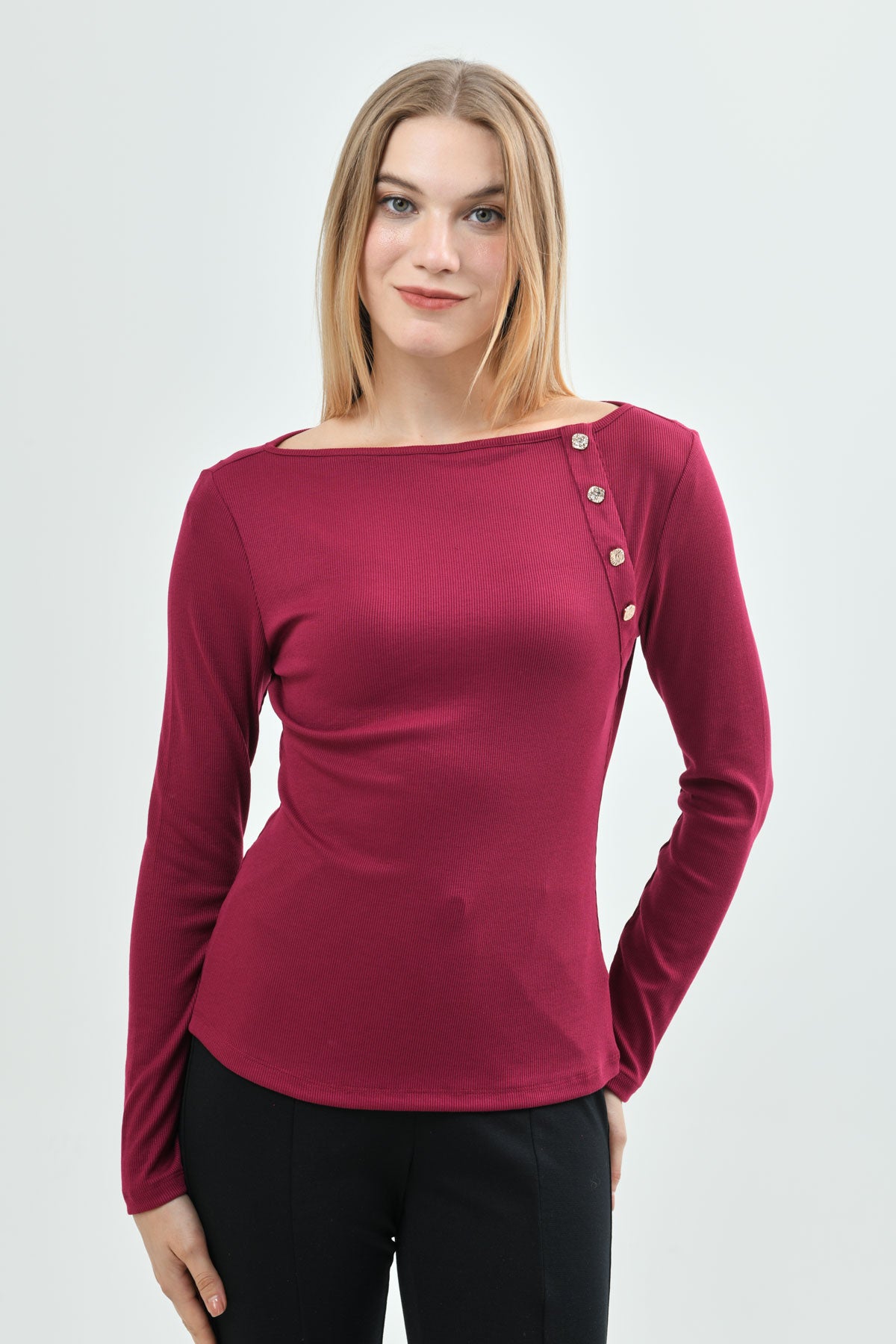 Polera Slim Mujer Fucsia