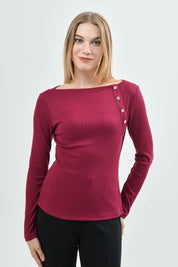 Polera Slim Mujer Fucsia
