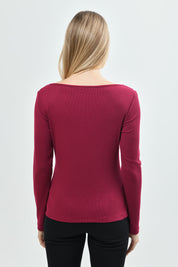 Polera Slim Mujer Fucsia