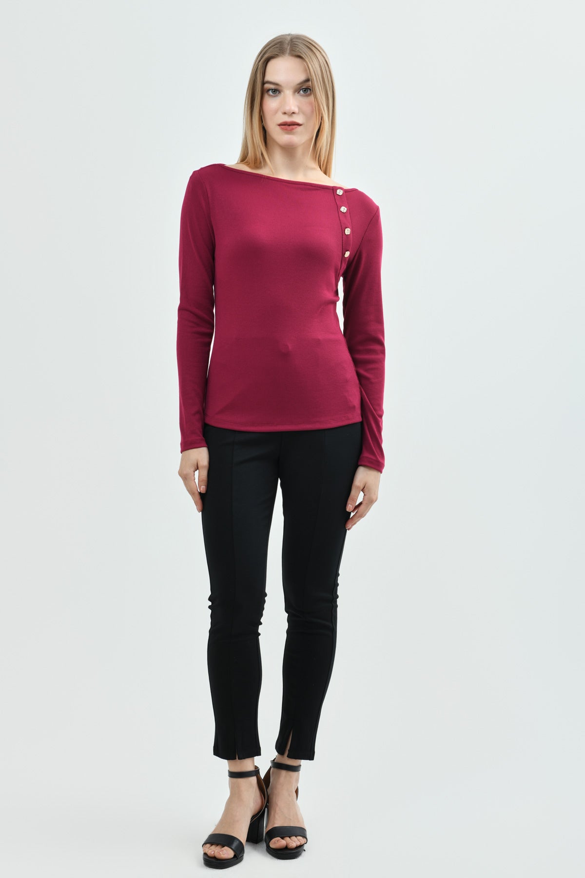 Polera Slim Mujer Fucsia