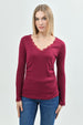 Polera Mujer Ajustado Fucsia