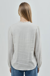 Blusa Clásica Mujer Crema