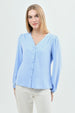 Blusa Mujer Regular Celeste Claro