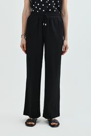 Pantalón Calce Recto Mujer Negro