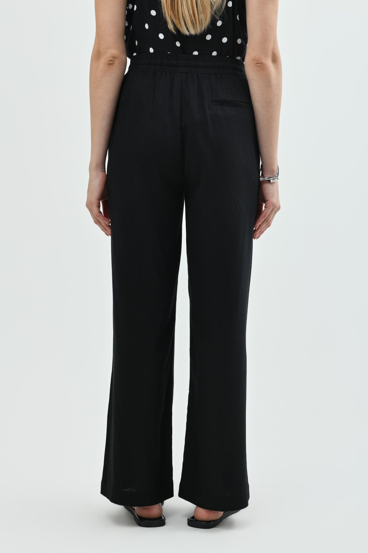 Pantalón Calce Recto Mujer Negro