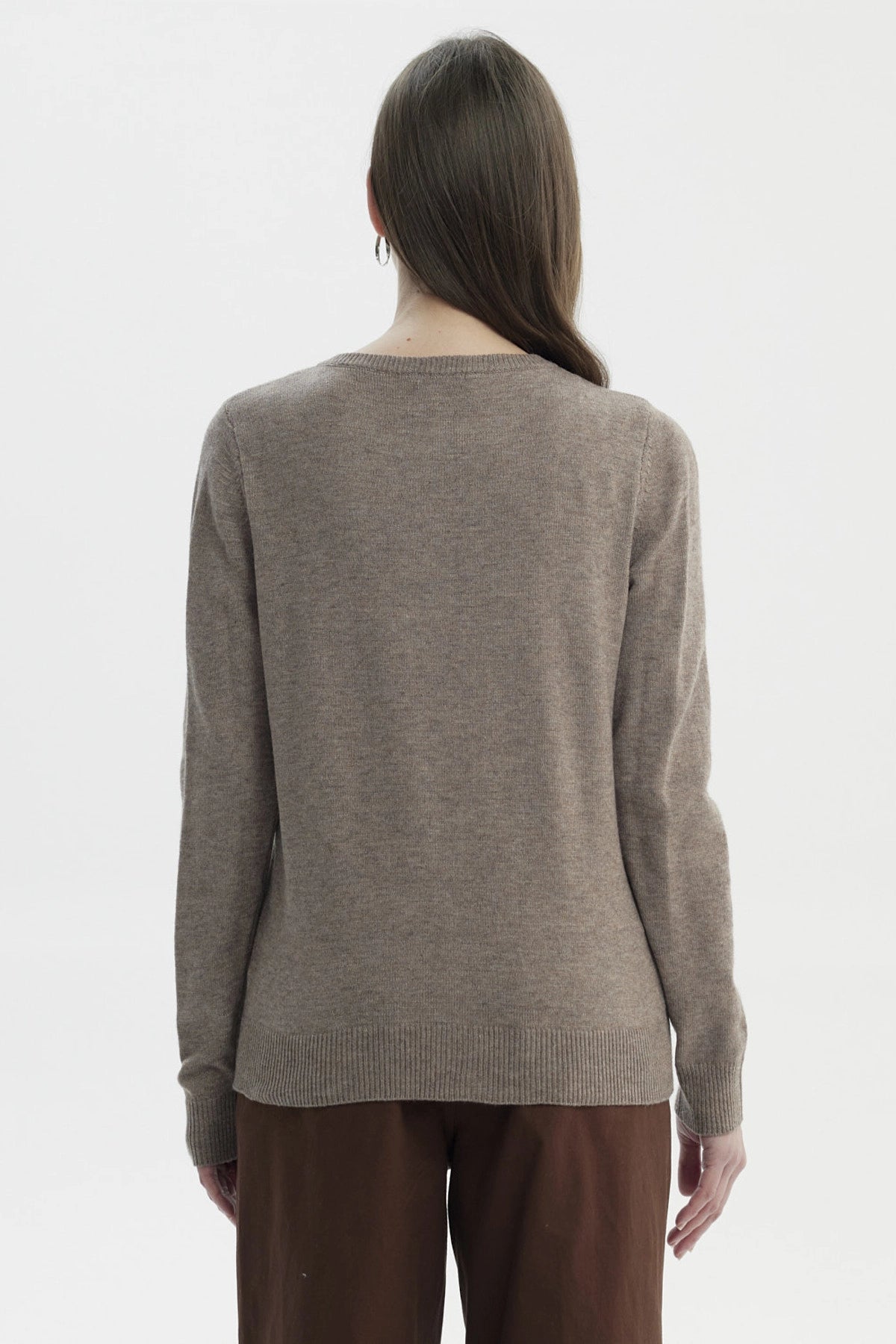 Sweater Mujer Regular Café