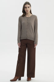 Sweater Mujer Regular Café