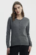 Sweater Mujer Regular Gris Melange