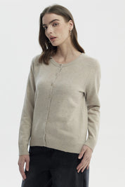 Sweater Mujer Regular Beige