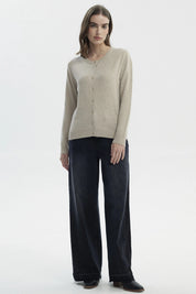 Sweater Mujer Regular Beige