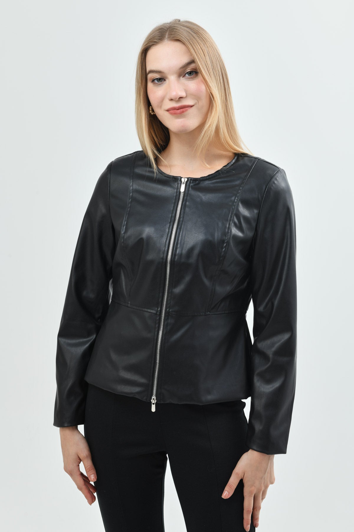 Chaqueta Regular Mujer Negro