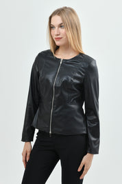 Chaqueta Regular Mujer Negro