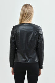 Chaqueta Regular Mujer Negro
