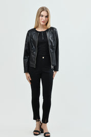 Chaqueta Regular Mujer Negro