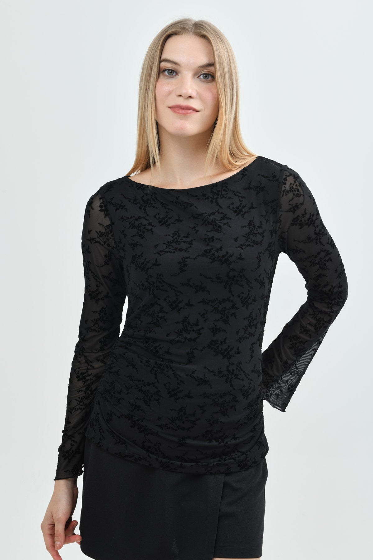 Polera Slim Mujer Negro