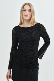 Polera Slim Mujer Negro