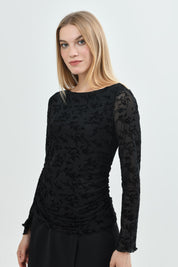 Polera Slim Mujer Negro