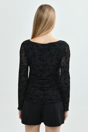 Polera Slim Mujer Negro