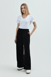 Pantalón Buzo Mujer Basta Evasee Negro