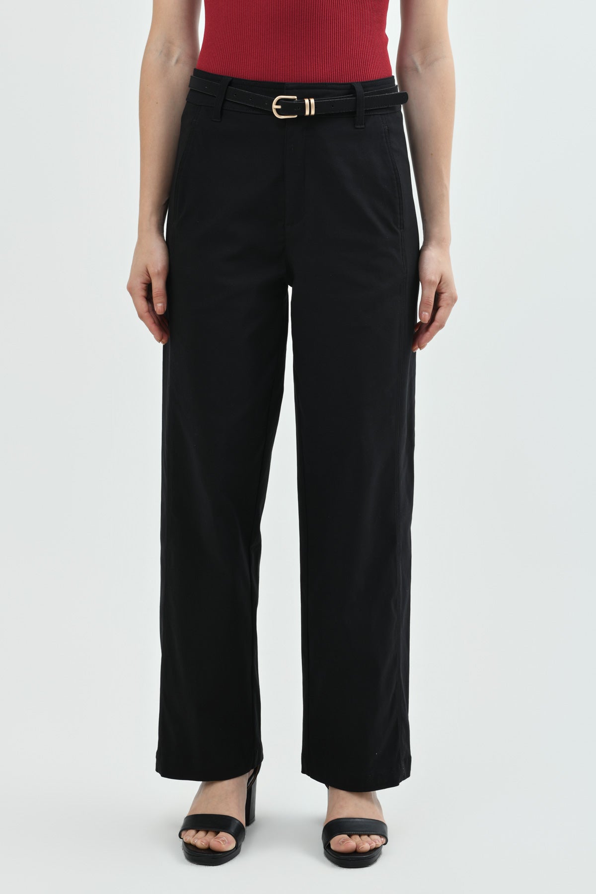 Pantalón Mujer Loose Negro