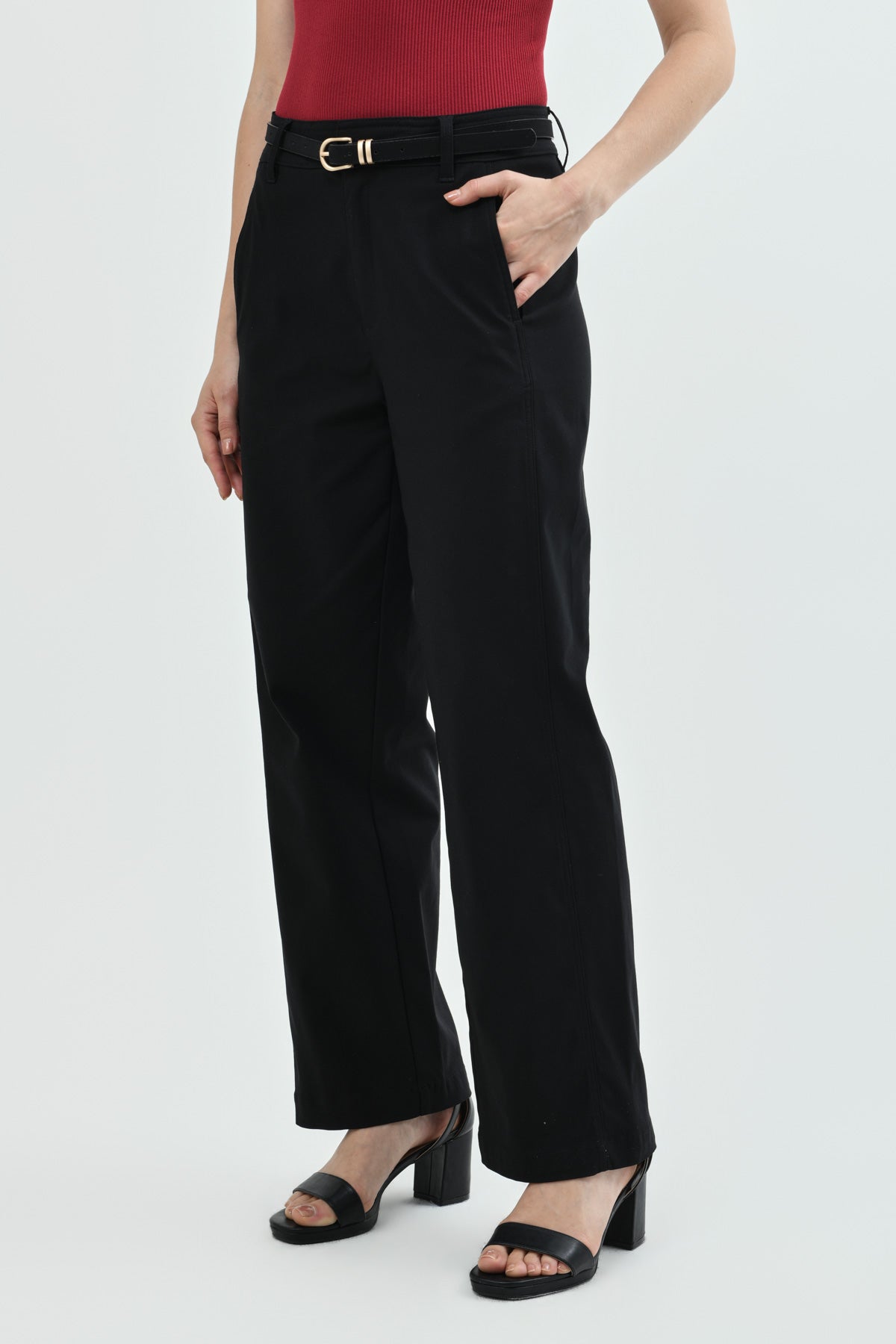Pantalón Mujer Loose Negro
