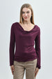 Polera Mujer Slim Vino